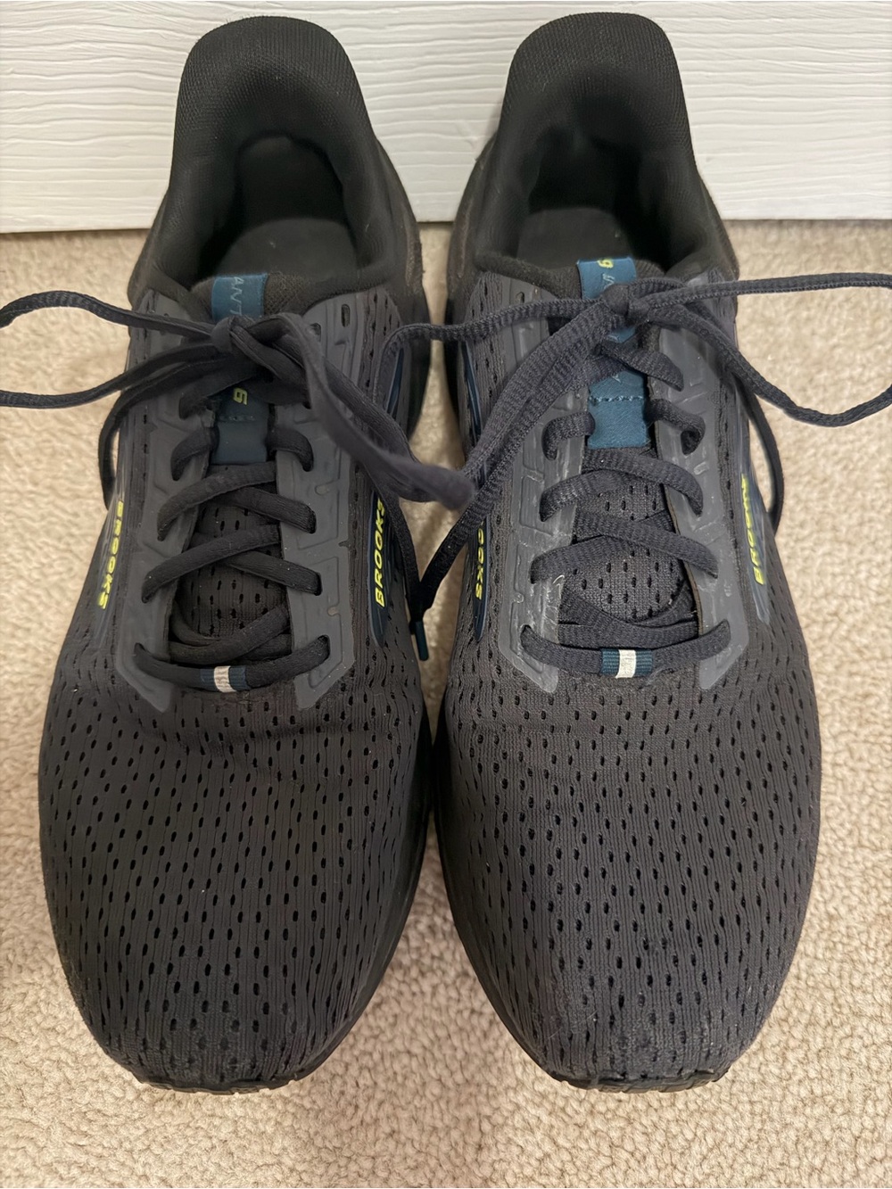 Brooks Anthem 6 Shoes Mens Size 9.5 Black Mesh Running Sneakers 43 EUR - Picture 5 of 9